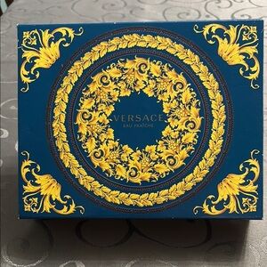 Versace Eau De Toilette DISPLAY BOX ONLY Blue Gold Gift Box